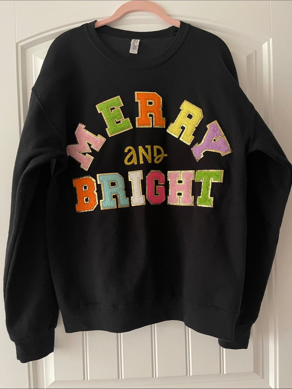 Jerzees Merry & Bright Holiday Sweatshirt Medium